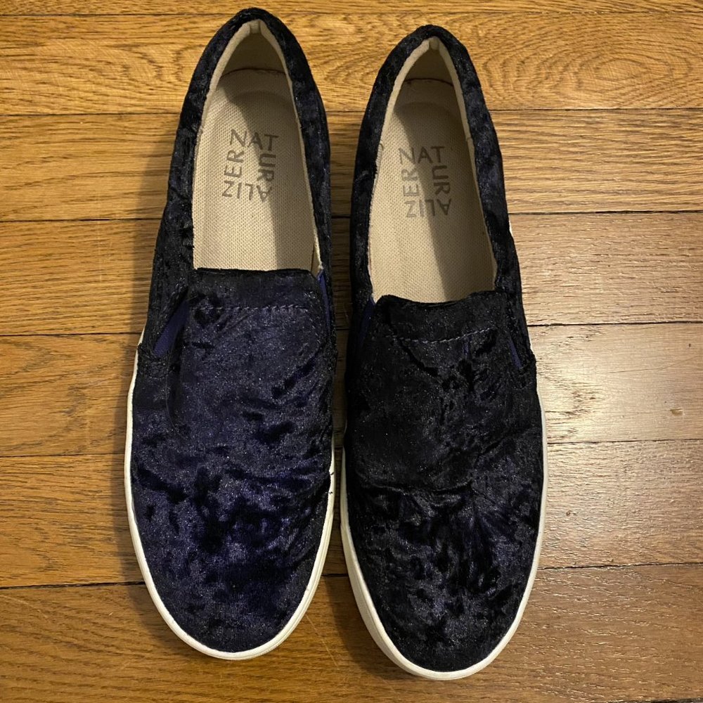 ZOLA SLIP-ON SNEAKER blue velvet